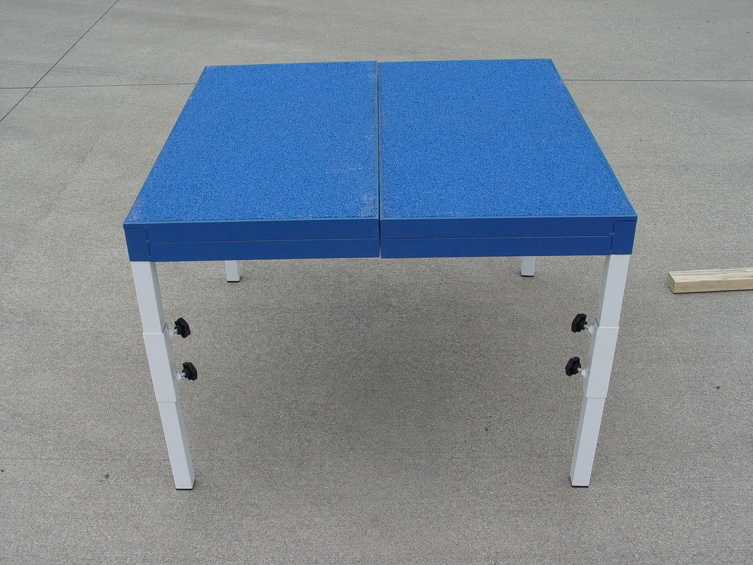 *35” Foldable & Portable Dog Agility Pause Table, Rubber Top - Dog Agility USA