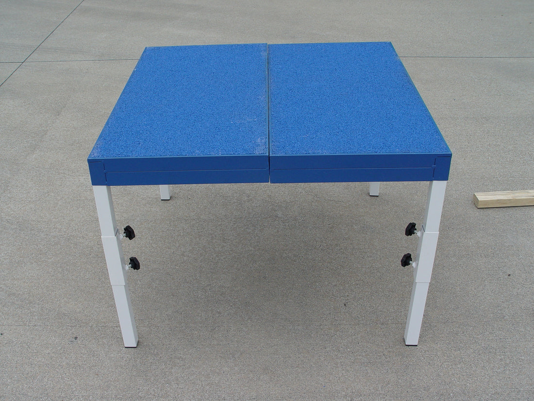 *35” Foldable &amp; Portable Dog Agility Pause Table, Rubber Top - Dog Agility USA