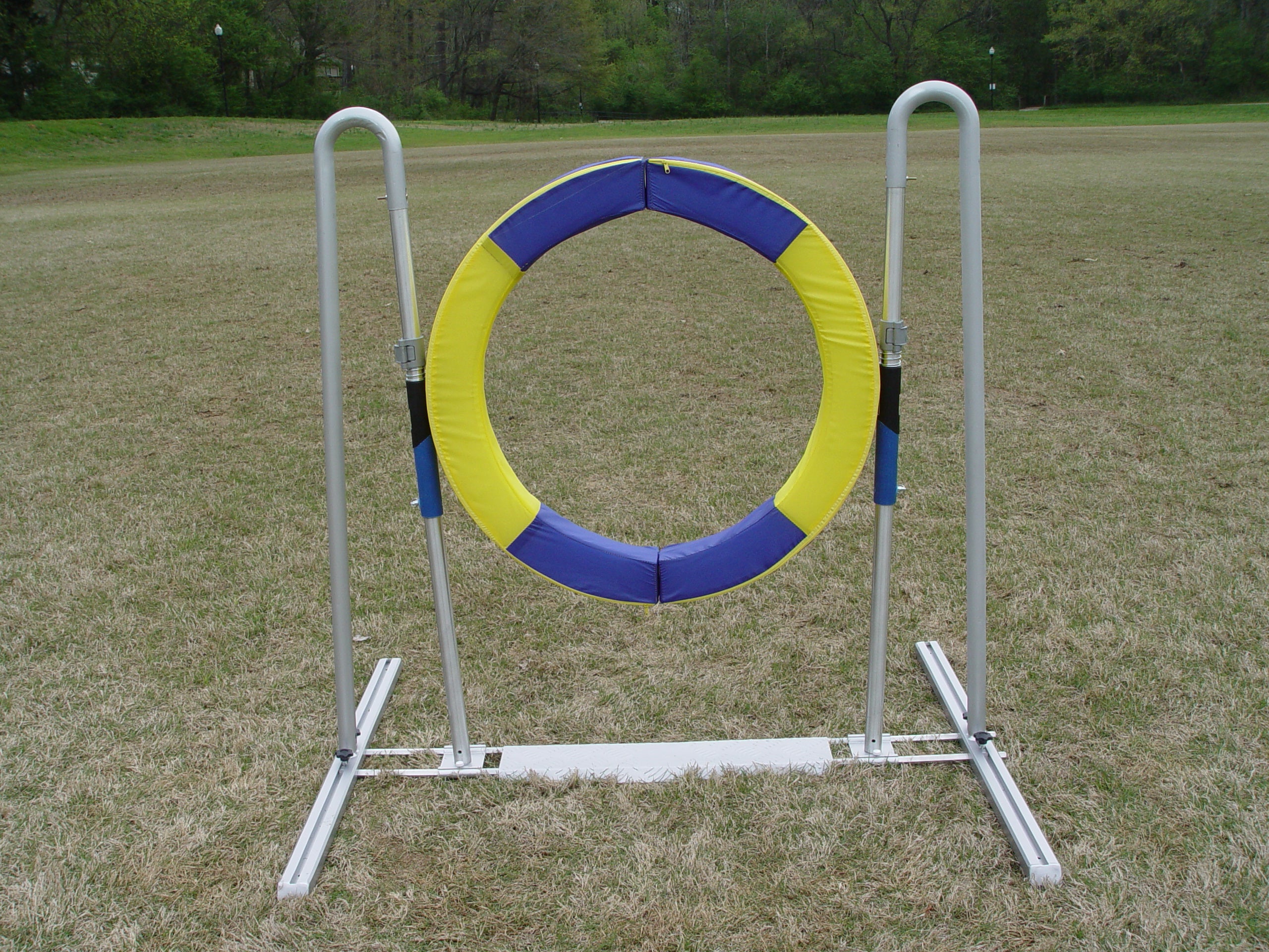 *Self-Reset Agility Tire Jump with Non-Rust Aluminum Alloy Frame - Dog Agility USA