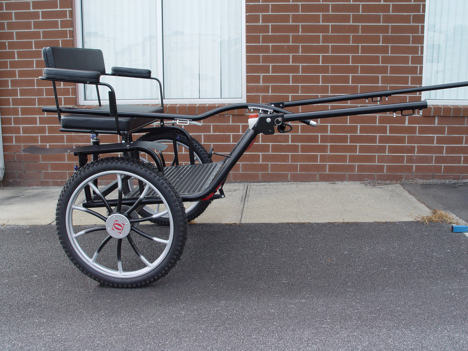 * Two-Wheel Carriage (Horse Cart) with Hydraulic brakes for Horses, Ponies, and Other Large Equines - Dog Agility USA