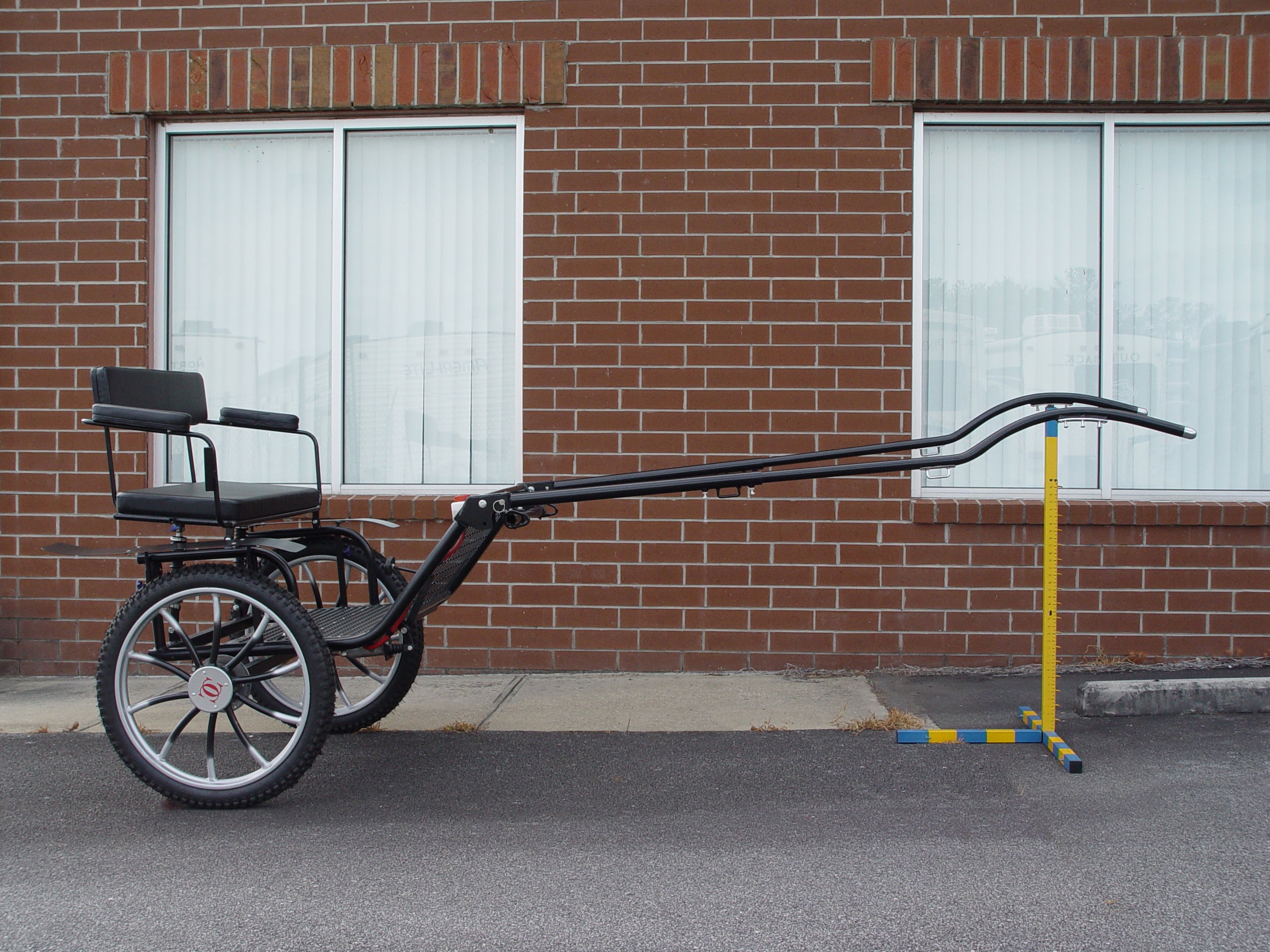 * Two-Wheel Carriage (Horse Cart) with Hydraulic brakes for Horses, Ponies, and Other Large Equines - Dog Agility USA