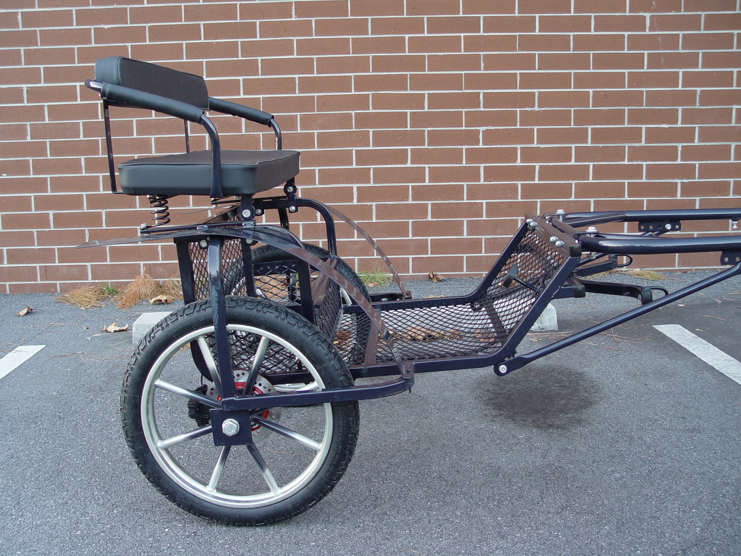 *Two-wheel Mini Carriage (mint-cart) with Hydraulic brakes for small Ponies, Shetlands and the Miniature Horses - Dog Agility USA