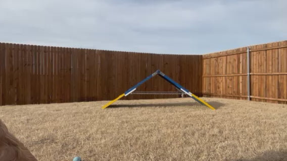 *5’ Dog Agility A-Frame, Rubber Top