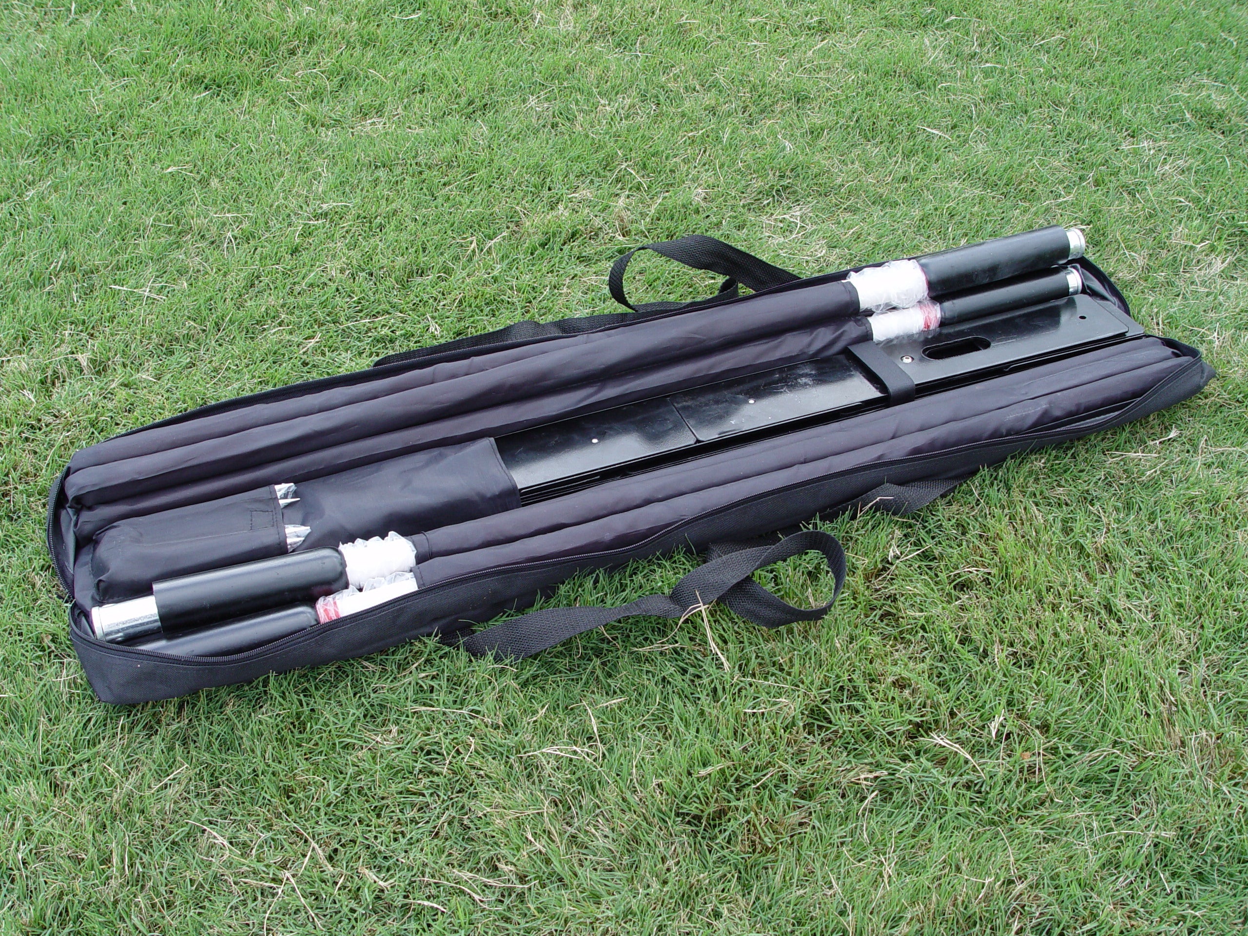 12 Pole Weave Pole Set with a Fixed Pole Space of 24" - Dog Agility USA