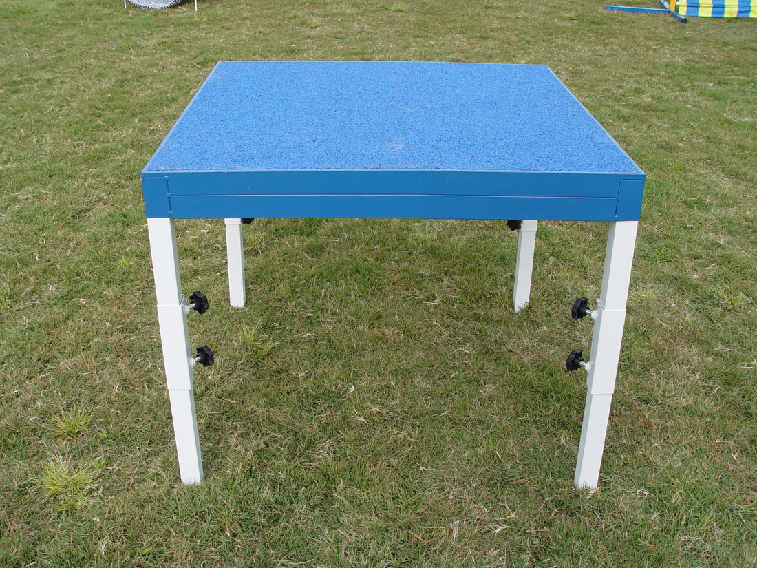 *35” Foldable &amp; Portable Dog Agility Pause Table, Rubber Top - Dog Agility USA