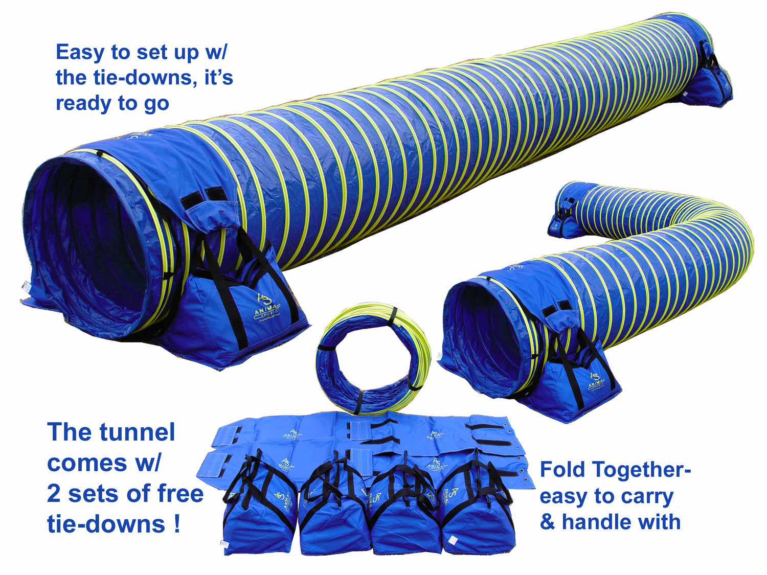 *15’ Heavy Duty Dog Agility Tunnel - Dog Agility USA