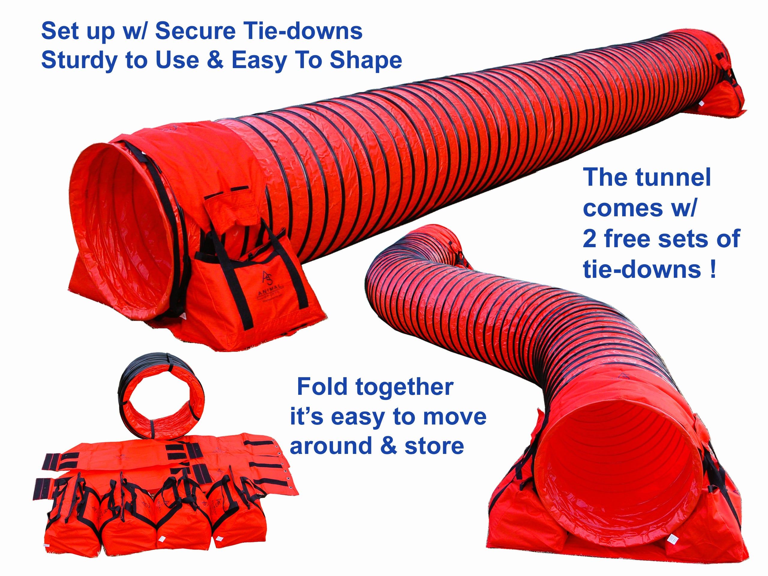 *15’ Heavy Duty Dog Agility Tunnel - Dog Agility USA