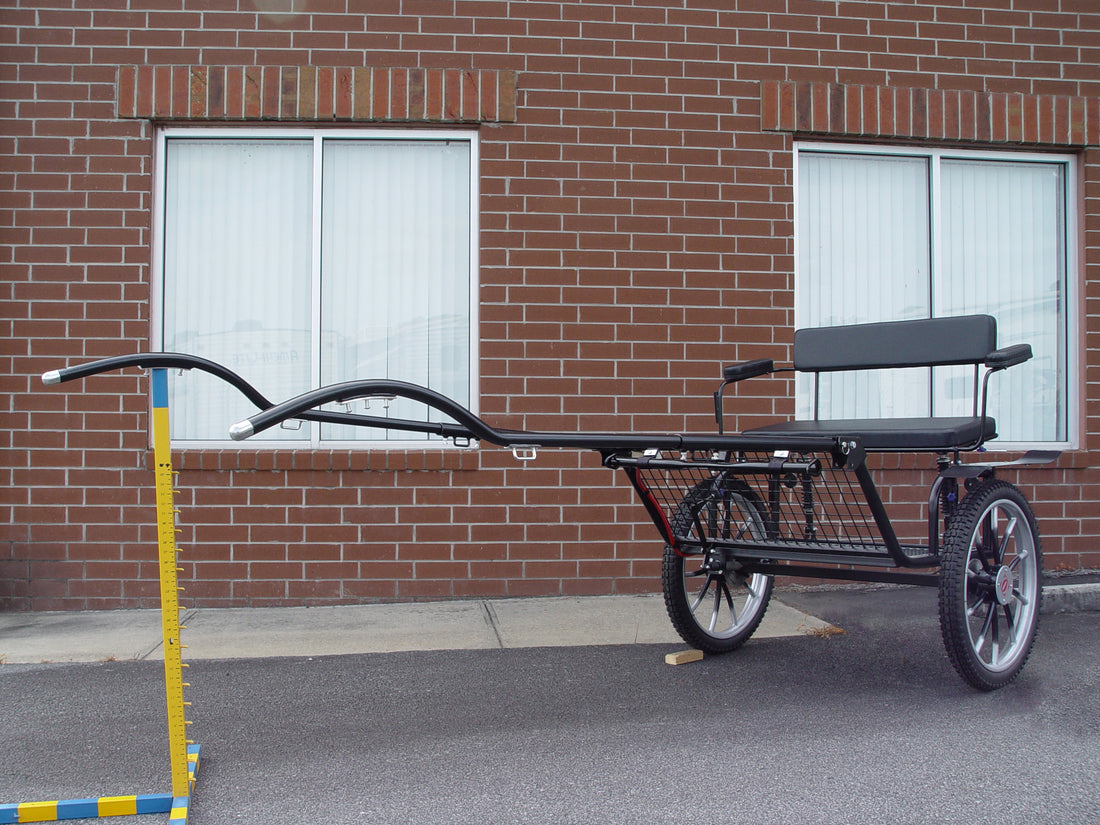* Two-Wheel Carriage (Horse Cart) with Hydraulic brakes for Horses, Ponies, and Other Large Equines - Dog Agility USA
