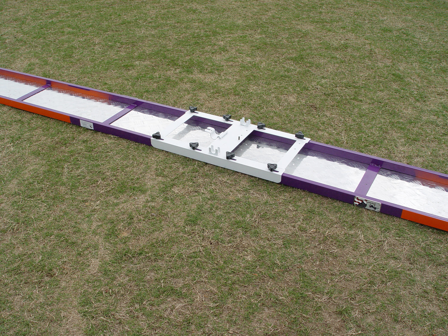 *12’ Dog Agility See-Saw, Rubber Top, Purple/Orange - Dog Agility USA