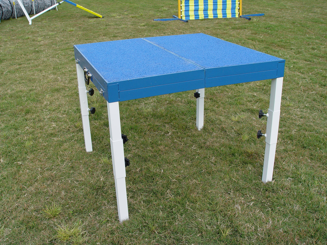 *30&quot; Rubber Top Foldable / Portable Agility Pause Table - Dog Agility USA