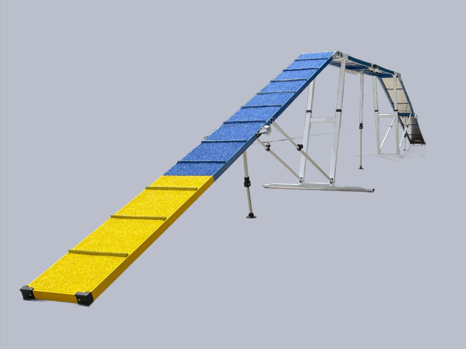 12' Dog Walk Aluminum Dog Agility Equipment with Rubber Surface