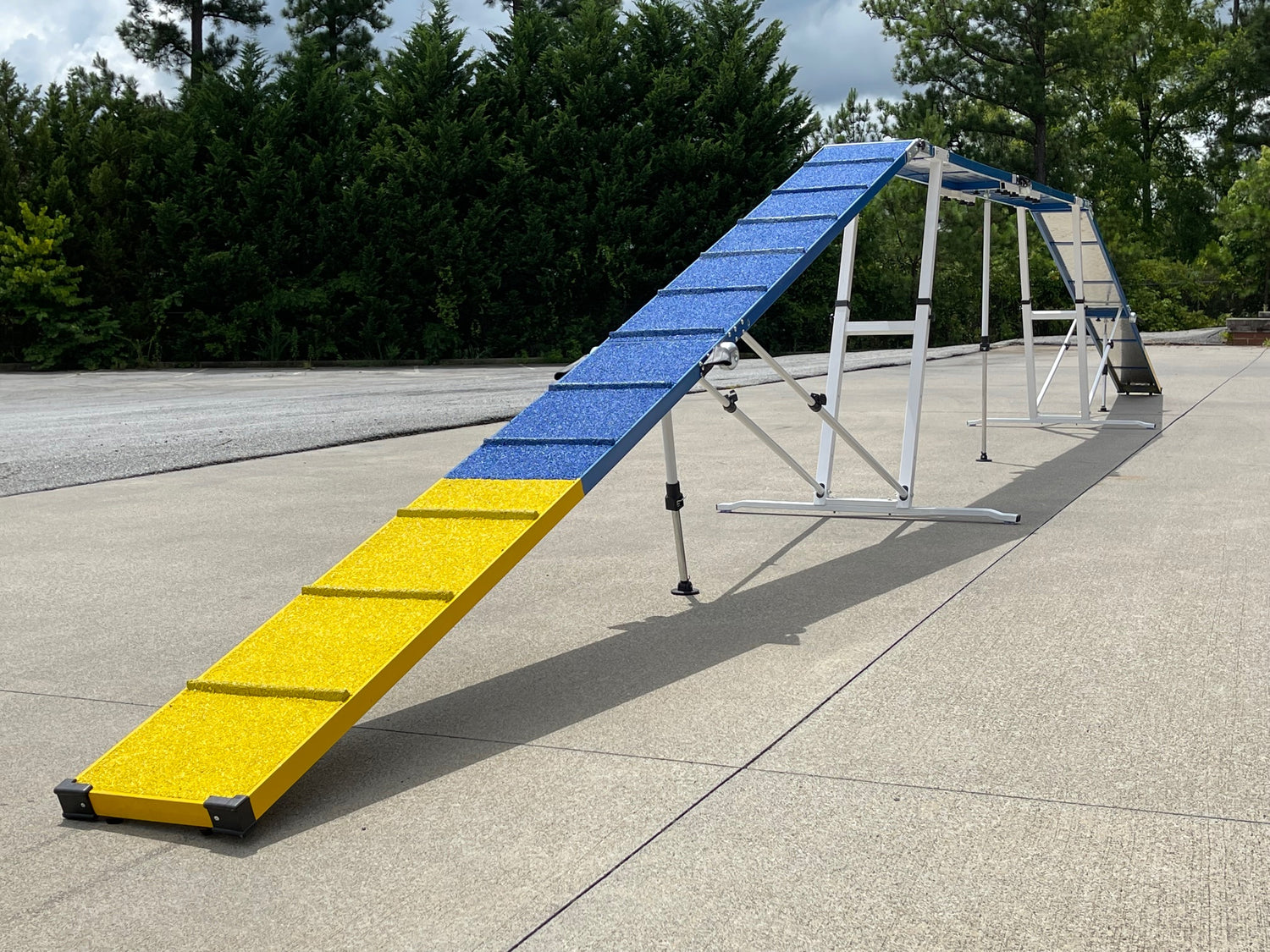 8' Dog Walk Aluminum Dog Agility Equipment with Rubber Surface
