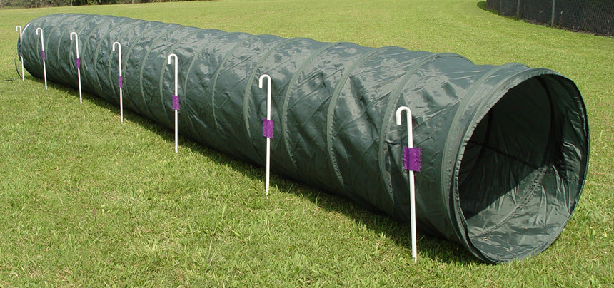 18' Tunnel with Stakes - Dog Agility USA