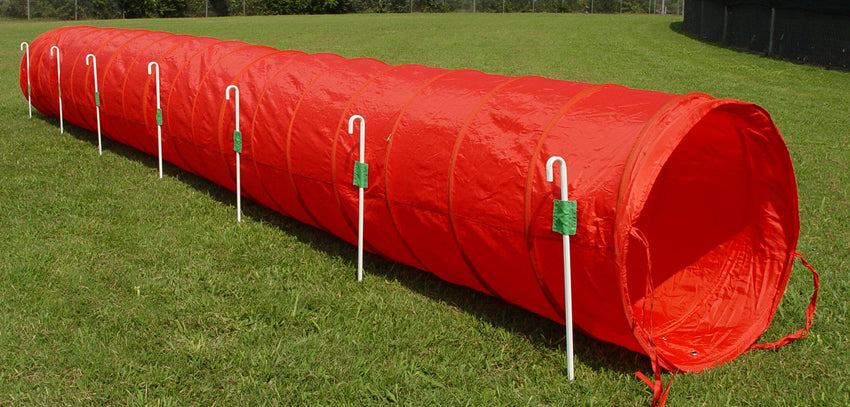 18' Tunnel with Stakes - Dog Agility USA